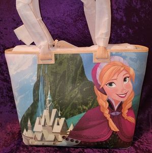 New Disney Parks Dooney & Bourke Frozen Anna & Elsa Large Shopper Tote Purse